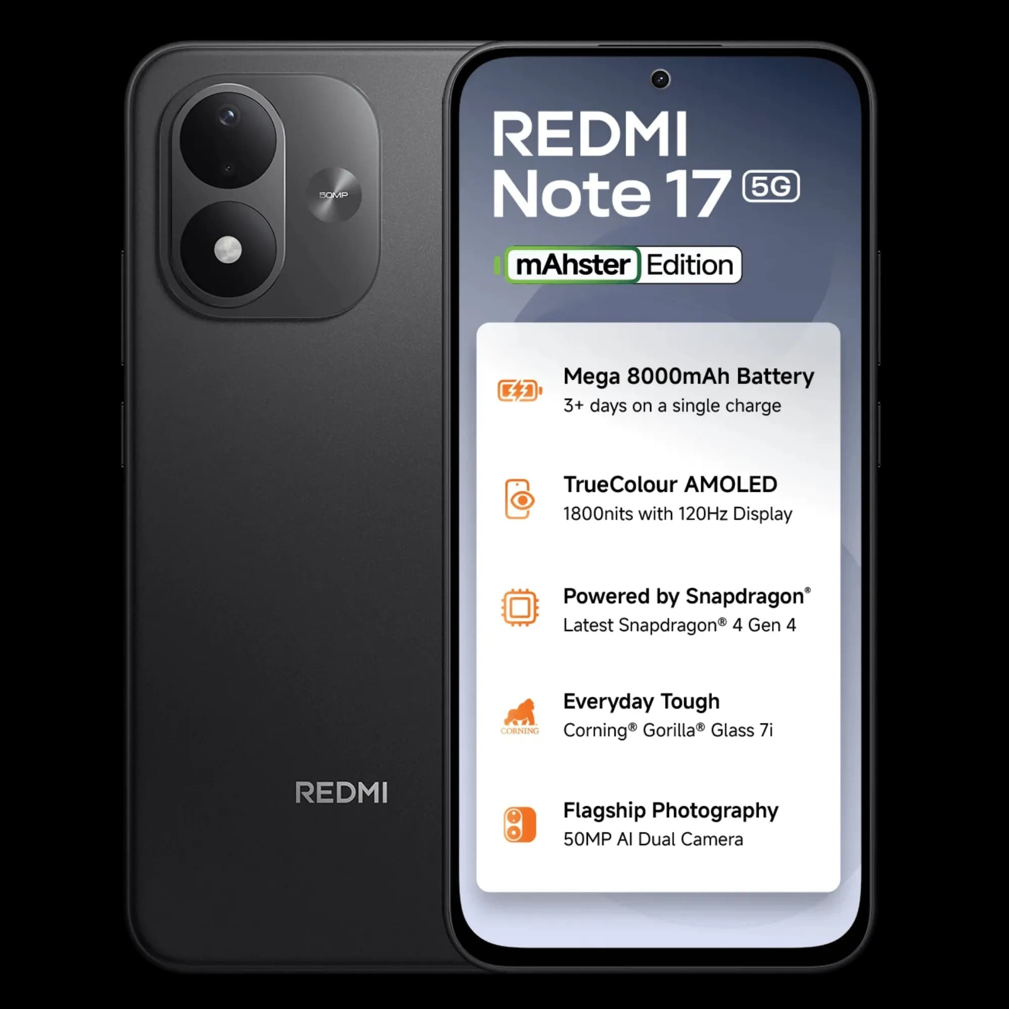 REDMI NOTE 17 5G 6GB/128GB DARK NIGHT